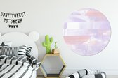 WallCircle - Wandcirkel ⌀ 140 - Pastel - Verf - Design - Ronde schilderijen woonkamer - Wandbord rond - Muurdecoratie cirkel - Kamer decoratie binnen - Wanddecoratie muurcirkel - Woonaccessoires