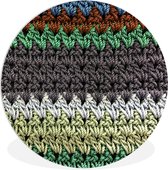 WallCircle - Wandcirkel ⌀ 140 - Gekleurd macramé kleed - Ronde schilderijen woonkamer - Wandbord rond - Muurdecoratie cirkel - Kamer decoratie binnen - Wanddecoratie muurcirkel - Woonaccessoires