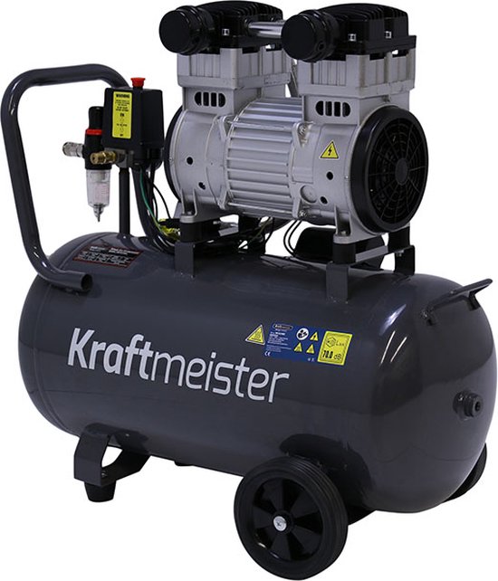 Prestige effect grind Kraftmeister stille compressor 50 liter – olievrij, 8 bar, 70db – Super  Silent, Low... | bol.com