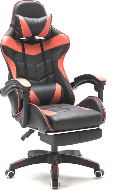 Fauteuil gamer avec repose-pieds siège de bureau racing