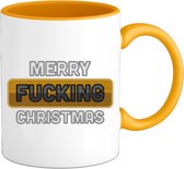 Merry f*cking christmas - Mok - Geel