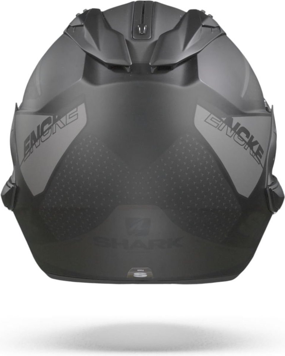 SHARK EVO GT ENCKE Motorhelm Systeemhelm MAT Zwart Antraciet Antraciet - Maat XS – foto 5