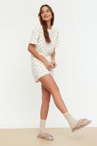 Trendyol Ensemble de pyjama à manches standard et col rond pour femme