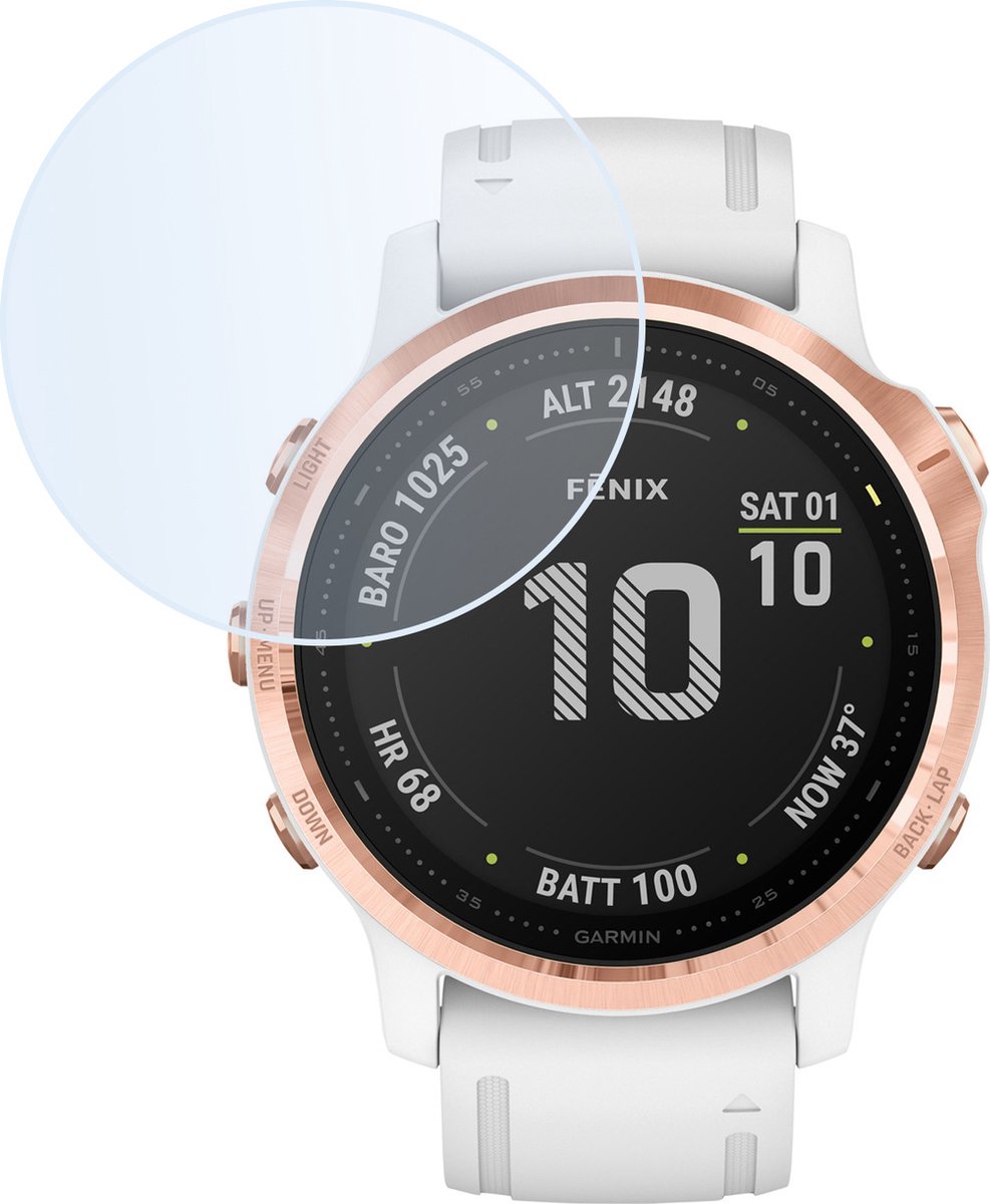 Screenprotector Geschikt voor Garmin Fenix 6s Pro Screenprotector Tempered Glass Beschermglas - Screenprotector Geschikt voor Garmin Fenix 6s Pro Screen Protector