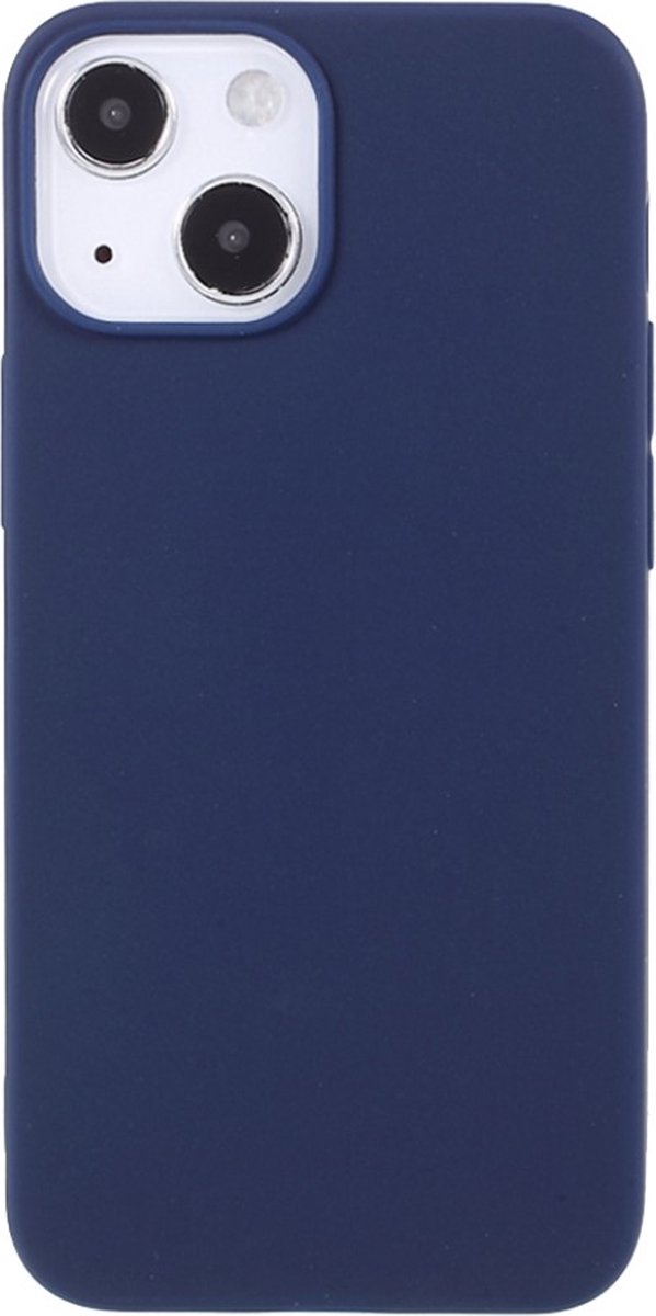 Peachy Slim TPU hoesje geschikt voor iPhone 13 - blauw