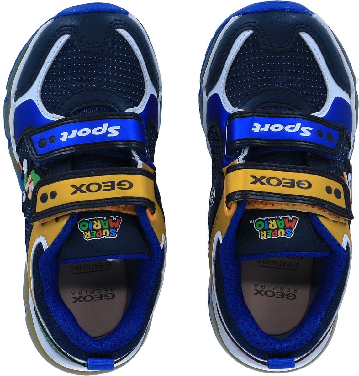 GEOX - Jongens Android J sneakers - Koningsblauw / Geel | bol.com