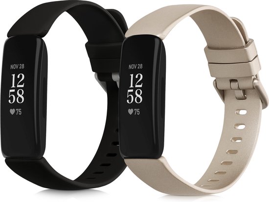 Bandje Fitbit Inspire Leer Rood Bandje Fitbit Inspire Leer Rood
