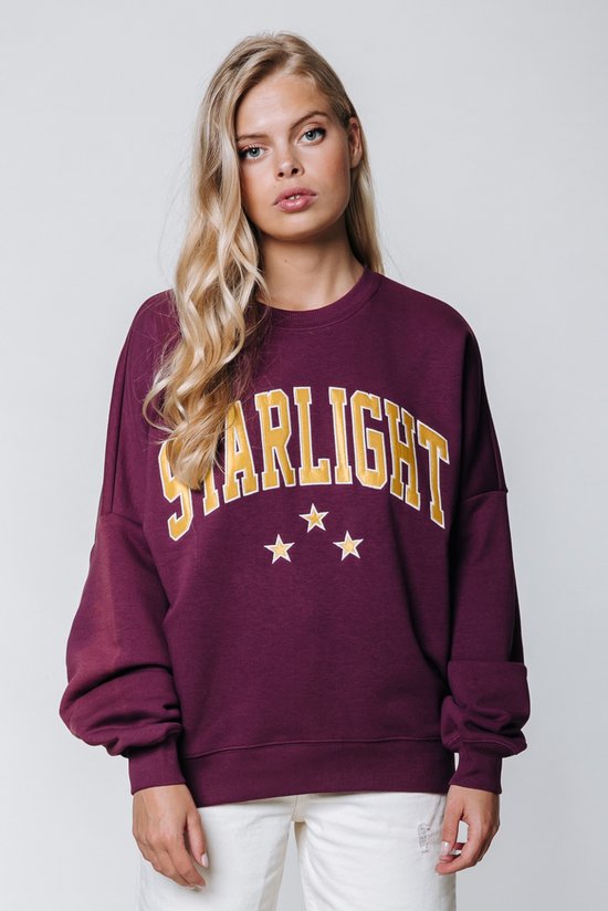Colourful Rebel Starlight Patch Dropped Shoulder Sweat - XS