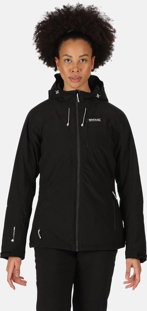 De Regatta Highton Stretch Ii Wandeljas Dames Waterdicht Gewatteerd Zwart
