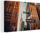 Downtown New York 120x80 cm - Tirage photo sur toile (Décoration murale salon / chambre)