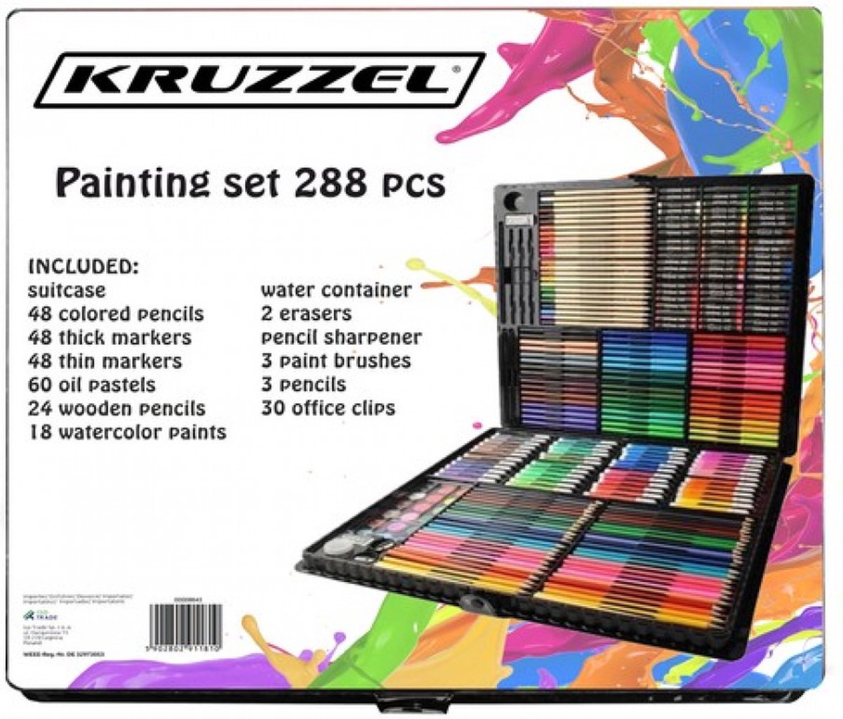 Set de peinture en coffret 288 pcs