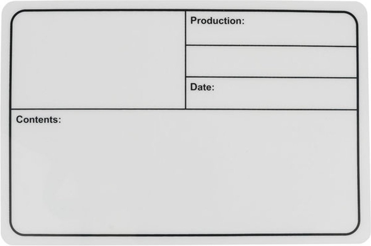 Showgear flightcase label 290 x 190 mm