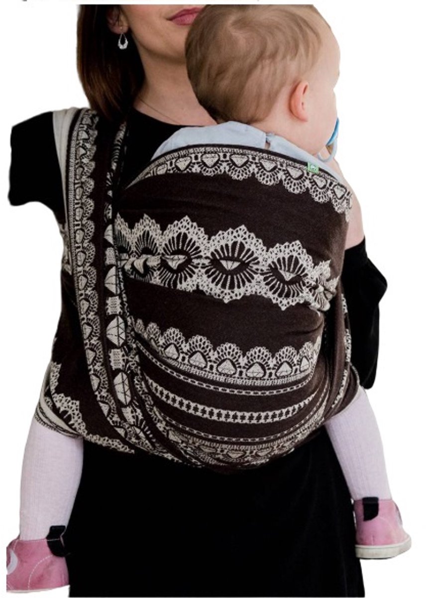Luna Dream Draagdoek Sling Diamond Lace Sensual Katoen Bruin Maat 5