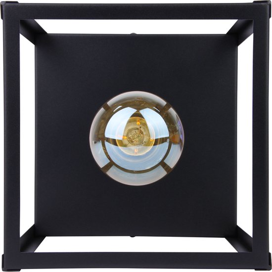 LEDUXA | Plafonnier noir | incl. Source de lumière | décoratif | plafonniers industriels | métaux | Raccord E27 | 4 W | 320lm | 2 400 000