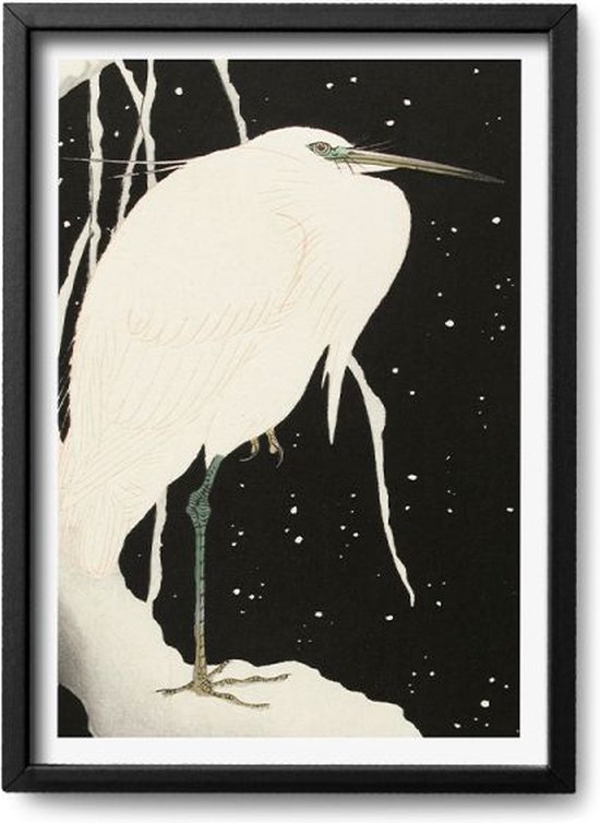 Toile D'Art Japonais Œuvre De Ohara Koson - Tableau Encadré Prêt à Accrocher (A1 A2 A3 A4)