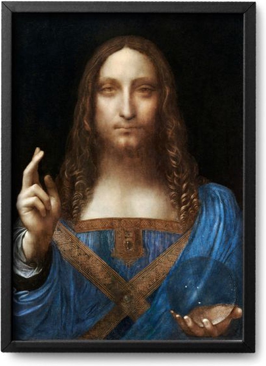 Poster Leonardo Da Vinci – A2 - 42 x 59,4 cm - Exclusief lijst