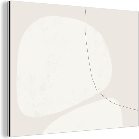 Décoration murale Métal - Peinture Aluminium Industriel - Pastel - Minimalisme - Design - 80x60 cm - Dibond - Photo sur aluminium - Décoration murale industrielle - Pour le salon/chambre