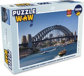 Puzzel Boten onder de Sydney Harbour Bridge in Australië - Legpuzzel - Puzzel 1000 stukjes volwassenen