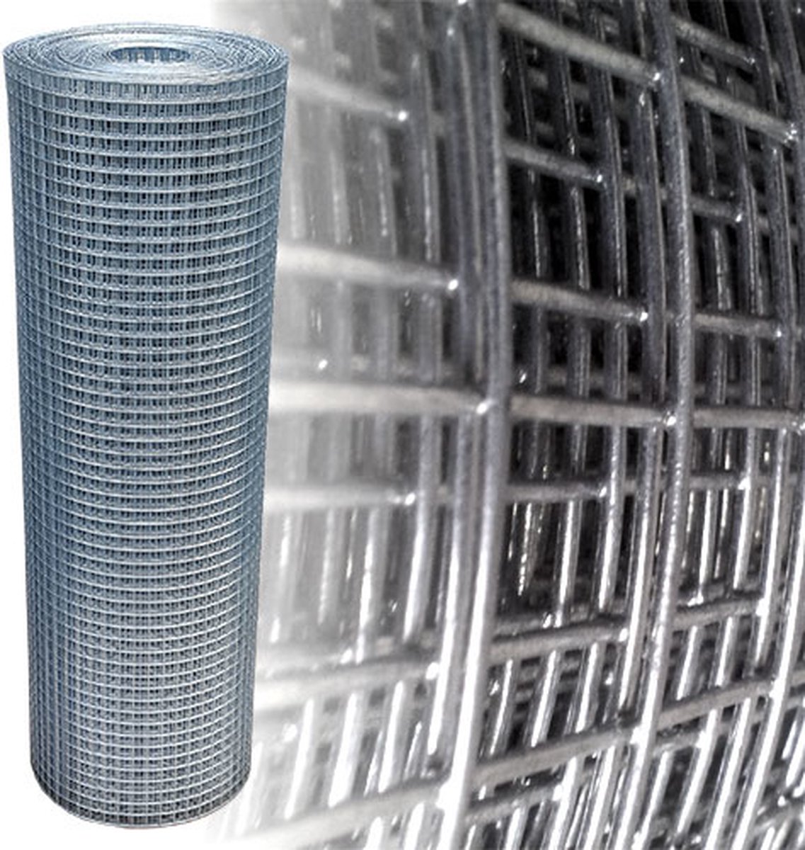 Volieregaas 19 x 19mm 1mm 50cm x 25m Verzinkt.