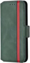 Samsung Galaxy S20 Ultra Bookcase Hoesje - Softcase - Magneetsluiting - Pasjeshouder - Leer - Samsung Galaxy S20 Ultra - Groen