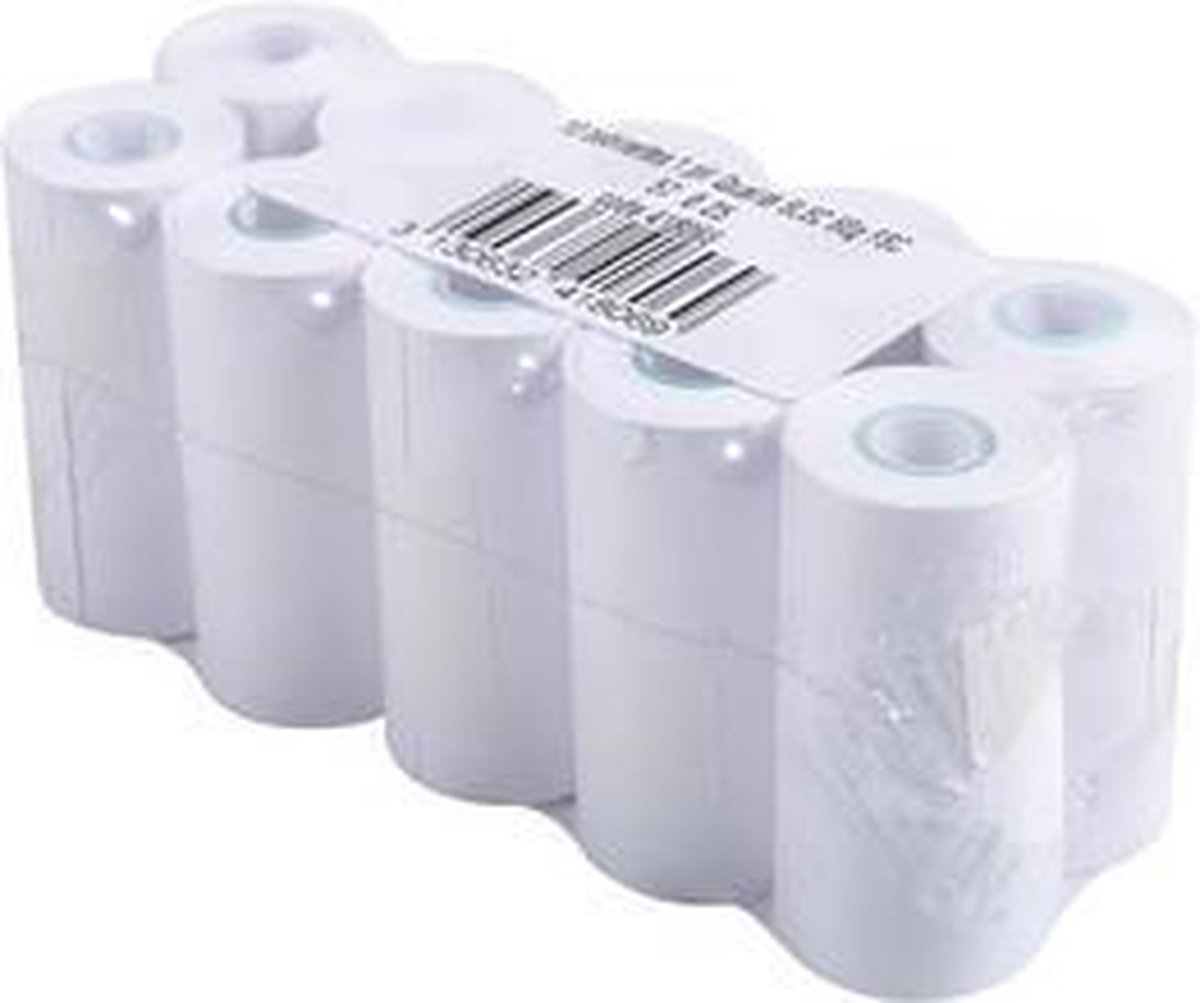 EXACOMPTA-kasregisterrollen, 70 mm x 42 m x 12 mm, wit