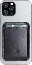 NorthLife - Brida Lederen magnetisch (magnetische) cardholder / pasjeshouder - Geschikt voor iPhone 12/13/14 Serie - Zwart