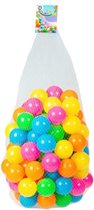 Kunststof ballenbak ballen 400x stuks 6 cm neon kleuren - Speelgoed ballenbakballen gekleurd