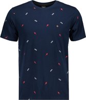 Twinlife T-shirt Tee Crew Aop Embro Tw11503 Maritime Blue 564 Mannen Maat - L