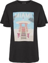 Nmwendy S/s Poolside Top Bg 27016152 Black/miami Beach