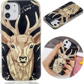 Voor iPhone 12 mini Luminous TPU zachte beschermhoes (Deer Head)