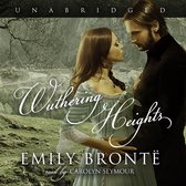 Man en vrouw omhelzen elkaar, "Wuthering Heights" door Emily Brontë, gelezen door Carolyn Seymour.