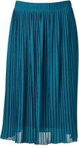 Dames plisse rok donker turquoise kort | Maat Onze size, XS-XL