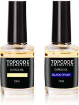 TOPCODE Cosmetics - 2x Nagelriemolie - lemon - black opium - 15ml - Cuticle oil