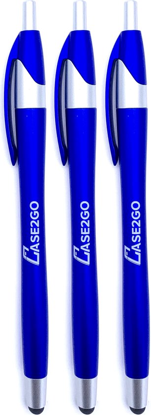 3 Stuks - Stylus Pen voor tablet en smartphone - Blauw