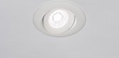 Lumidora Inbouwspot 73901 - Ingebouwd LED - 10.0 Watt - 750 Lumen - 2700 Kelvin - Wit - Aluminium - Badkamerlamp - IP54 - ⌀ 9.5 cm