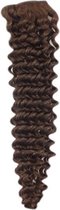 Remy Human Hair extensions curly 18 - bruin 4#