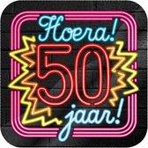 Paper Dreams Onderzetters 50 Jaar 10 Cm Karton 6 Stuks