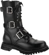 Demonia Veterlaars -38 Shoes- RIOT-12BK US 6 Zwart