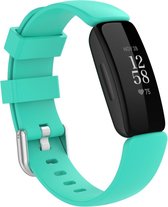 By Qubix Geschikt voor Fitbit Inspire 2 & Ace 3 - Sportbandje met gesp - Maat: Large - Mint groen Smartwatchbandje bandje Armband Polsband Strap Band