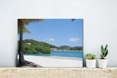 Les eaux bleu clair des Caraïbes des îles de la Baie au Honduras Toile 40x30 cm - petit - Tirage photo sur toile (Décoration murale salon / chambre)