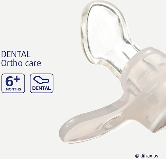 Difrax Fopspeen - Dental & Pure - 6+ Maanden - Honey van Difrax — afbeelding 5