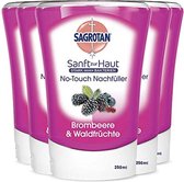 SAGROTAN® (dettol) no touch navulling vloeibare navulzeep - Bramen en bosvruchten - 250 ml. 5 stuks