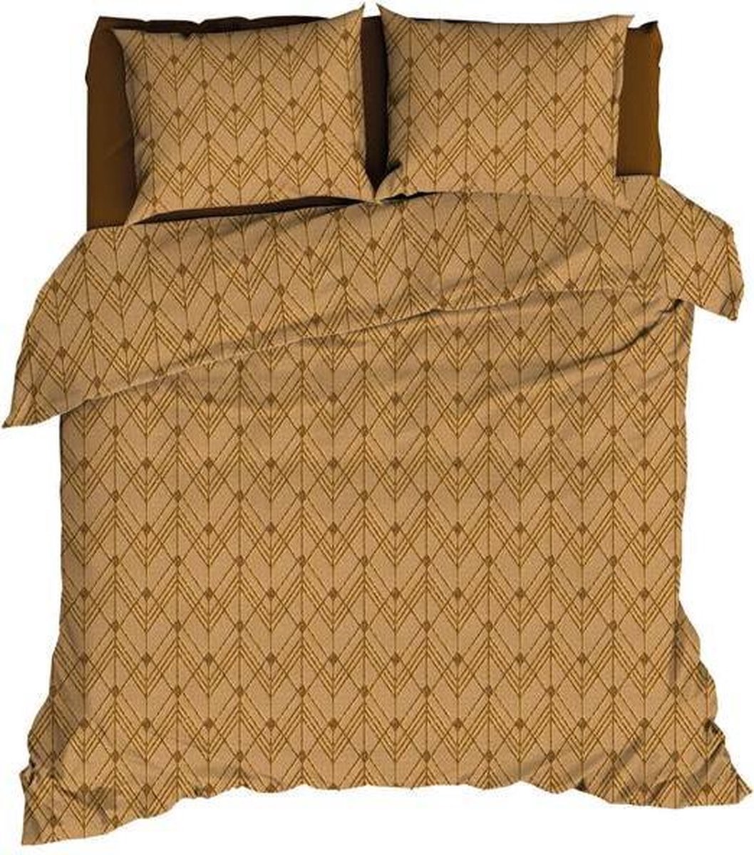 Satin d'Or Vitra - Dekbedovertrek - Lits-jumeaux - 240x200/220 cm - Oker