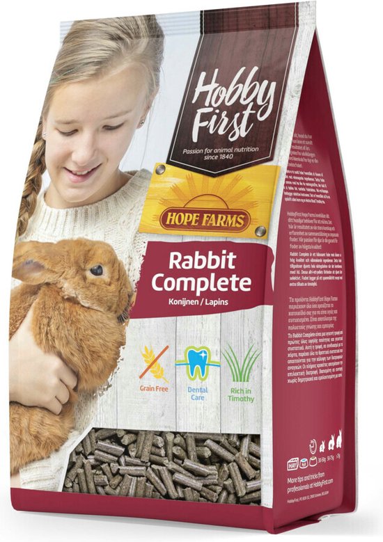 3x HobbyFirst Hope Farms Konijn Complete 3 kg