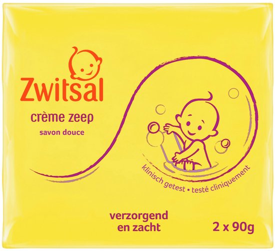 12x Zwitsal Crème Zeep 2 x 90 gr van Zwitsal — afbeelding 4