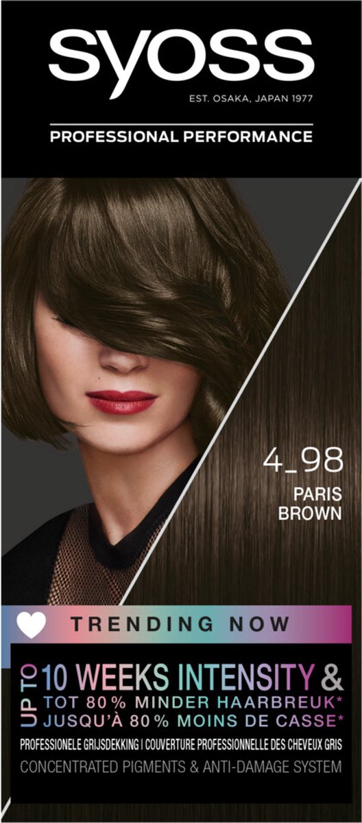 3x Syoss Color baseline 4-98 Paris Brown