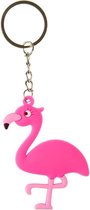 12 stuks sleutelhangers flamingo - uitdeelcadeaus