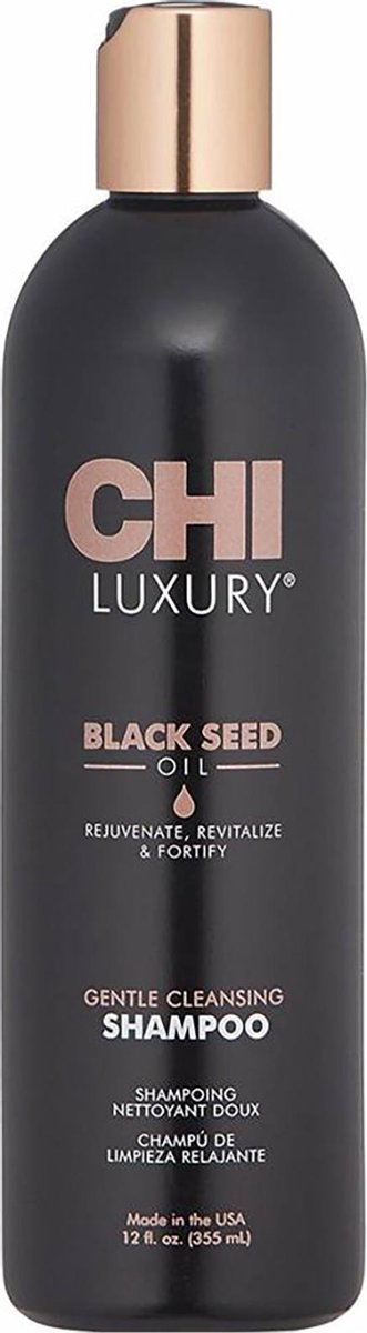 CHI Luxury Black Seed Oil Gentle Cleansing Shampoo 355ml - vrouwen - Voor Beschadigd haar/Dik haar/Droog haar/Fijn en slap haar/Krullend haar/Pluizig haar/Verzwakt en breekbaar haar