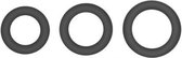 Hombre Snug Fit Silicone Thick C-Rings - 3 pack - Charcoal - Cock Rings -
