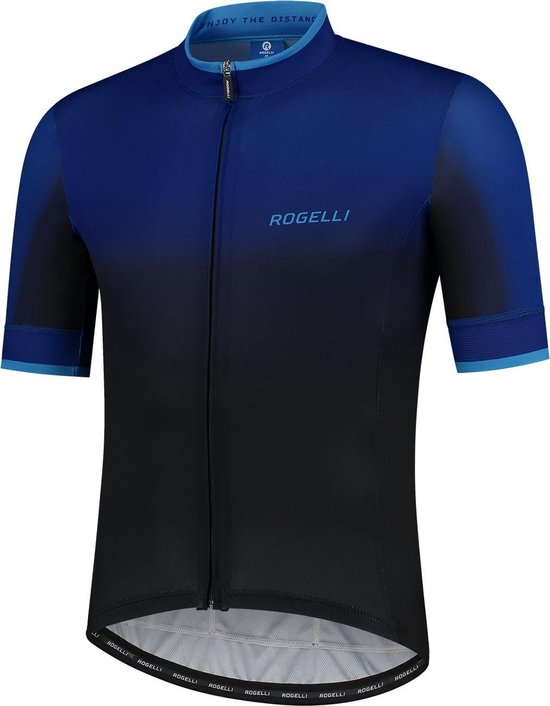 Rogelli Wielershirt KM Horizon Zwart/Blauw 3XL